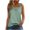 Green, variant on Women's Tank Tops 2025 Summer Loose Fit Casual Square Neck Pleated Trendy Sleeveless Shirts Going out Blouses (L, Wine 1)