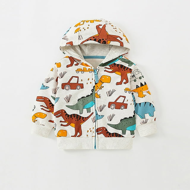 Toddler Girls Winter Coat Cute Printed Solid Color Lightweight Jacket Windproof Jacket Toddler Fall Spring Jacket 1-2 Years Kids Clothes