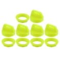 thumbnail image 1 of Unique Bargains 5 Set UTV ATV Ignition Key Cover Cap 5433534 with Cap Nut for Polaris for Ranger Brutus RZR Yellow, 1 of 7