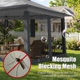 thumbnail image 4 of HOTEEL Pop Up Gazebo Patio Outdoor Canopy Tent with Netting, Vented Top, Adjustable Height and 240 sq ft of Shade for Garden, Party, Backyard, Gray, 4 of 9