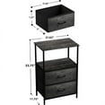 thumbnail image 3 of Sorbus Nightstand 2-Drawer Shelf Storage - Bedside Furniture, Wood Top End Table Chest, 3 of 5