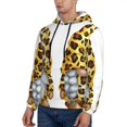 thumbnail image 3 of Daiia Leopard Gnomes for Men's Fashion Hoodies & Sweatshirts with Kangaroo Pocket Hooded Sweatshirt Breathable & Moisture Wicking-4X-Large, 3 of 7