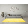 thumbnail image 3 of Ahgly Company Machine Washable Indoor Rectangle Persian Yellow Traditional Area Rugs, 3' x 5', 3 of 4