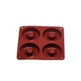 thumbnail image 1 of Naiovety Molde de 4 rejillas para Chocolate, herramientas para hornear hechas a mano, pastelería, fabricación de rosquillas, dispensador de Herramientas y accesorios para hornear Rojo oscuro, 1 of 6