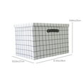thumbnail image 3 of Hovmgk Fabric Art Large Storage Box with Lid, Versatile Clothes & Toys Organizer, Spacious Flax Storage Bin for Bedroom, Kids Room & Home Organization, Stylish & Practical, White, 3 of 6