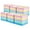 Multicolor 5, variant on YOYTOO Collapsible Cube Storage Bins (10.5" x 10.5"), Fabric Cubby Storage Cubes Organizer Bins Basket , Blue & Yellow & Green, 6 Pack