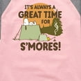 thumbnail image 3 of Peanuts - It's Always A Great Time For Smores - Toddler And Youth Girls Raglan Graphic T-Shirt, 3 of 5