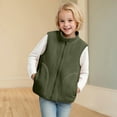 thumbnail image 2 of Kogui Vest for Kids Toddler Baby Boys Girls Vest Lightweight Fall Winter Warm Sleeveless Fleece Zipper Up Jacket with Pockets 3T 4T (AG,3-4 Years), 2 of 6