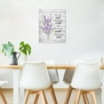 thumbnail image 5 of Inspirational Quotes Wall Art, Purple Floral Lavender with Butterfly Canvas Wall Art, Spring Rustic Wildflower Wall Art Decor for Living Room Bedroom Bathroom Kitchen, 16L x 12W Inches, 5 of 6