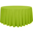 thumbnail image 1 of LAICAIW Round Tablecloth-120 Inch-Water Resistant Spill Proof Washable Polyester Table Cloth Decorative Fabric Table Cover for Dining Table, Buffet Parties and Camping, Apple Green, 1 of 7