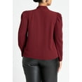 thumbnail image 2 of ELOQUII Women's Plus Size Drape Front Blouse, 2 of 6
