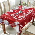 thumbnail image 3 of GZHJMY Christmas Tree Snowflakes Outdoor Tablecloth 54x54In,Rectangle Table Cover Kitchen Dinner for Outdoor and Indoor Party Holiday Hotel BBQ-Christmas142 Home Decor, 3 of 7