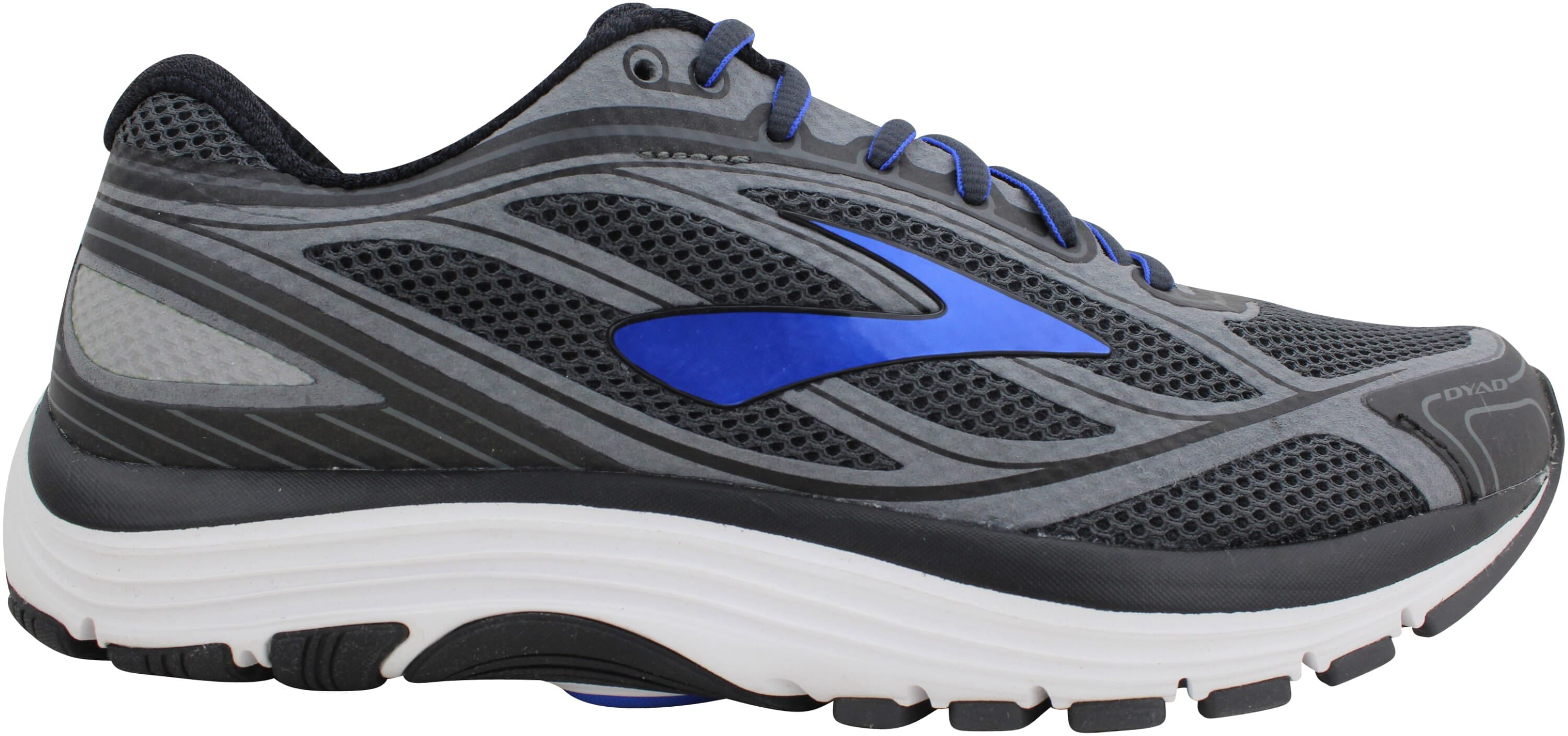 8 4E XW Brooks Men's Dyad 9 Running Shoes US Asphalt/Electric Blue/Black 