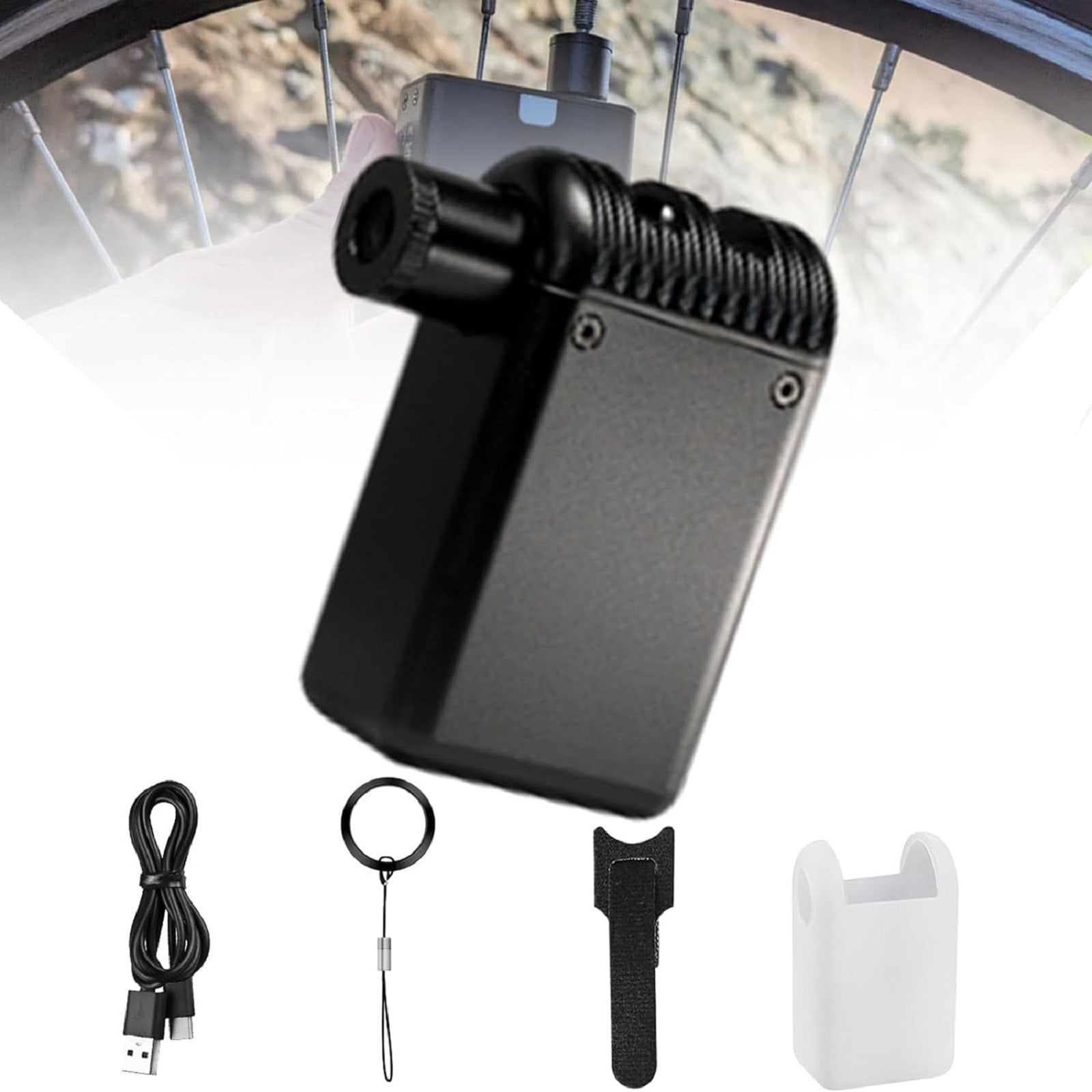 Techy Bitz Pompe Intelligente Pompe Intelligente Gonfleur de Pneus Pompe Intelligente Pompe à Pneus Portable Pompe Électrique Mini Compresseur d'Air pour Voiture Liquidation