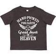 thumbnail image 3 of Inktastic Handpicked for Earth by My Great Aunt in Heaven Boys or Girls Toddler T-Shirt, 3 of 5