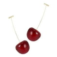 thumbnail image 3 of KAKOWELY Boucles d'Oreilles au Design de Cerises avec Gouttes d'Oreilles Rouges pour Toute Occasion合金材 Whether Whether Whether Rongfmy,2.17"X0.79"X0.39 Pouces, 3 of 4