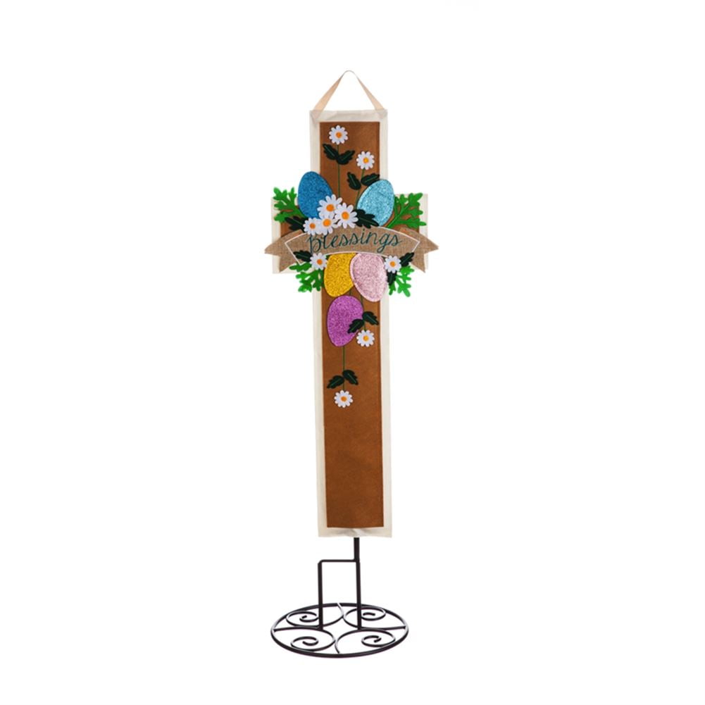 Evergreen Statement Stake, 36" Easter Cross