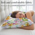 thumbnail image 5 of Watercolor Truck Flowers Pillow Covers, Linen Long Throw Pillow Case, Spring Butterflies Botanical Plaid Holiday Pillow Protector Decorative Cushion Cover for Living Room/Bedroom 12" x 20", 5 of 8