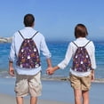 thumbnail image 5 of Wukai Halloween Sweet Candy Drawstring Backpack Bag Sport Gym Sackpack Large Size String Backpack Cinch for Women Men-Small, 5 of 6