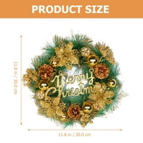 TEHAUX Outdoor Wreaths for Front Door Plastic 1Pack