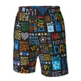 thumbnail image 4 of Disketp Men's Swim Trunks Hawaiian Breathable Surf Beach Swimsuits Mesh Lining Beach Shorts with Pockets-Happy Father Day, 4 of 7