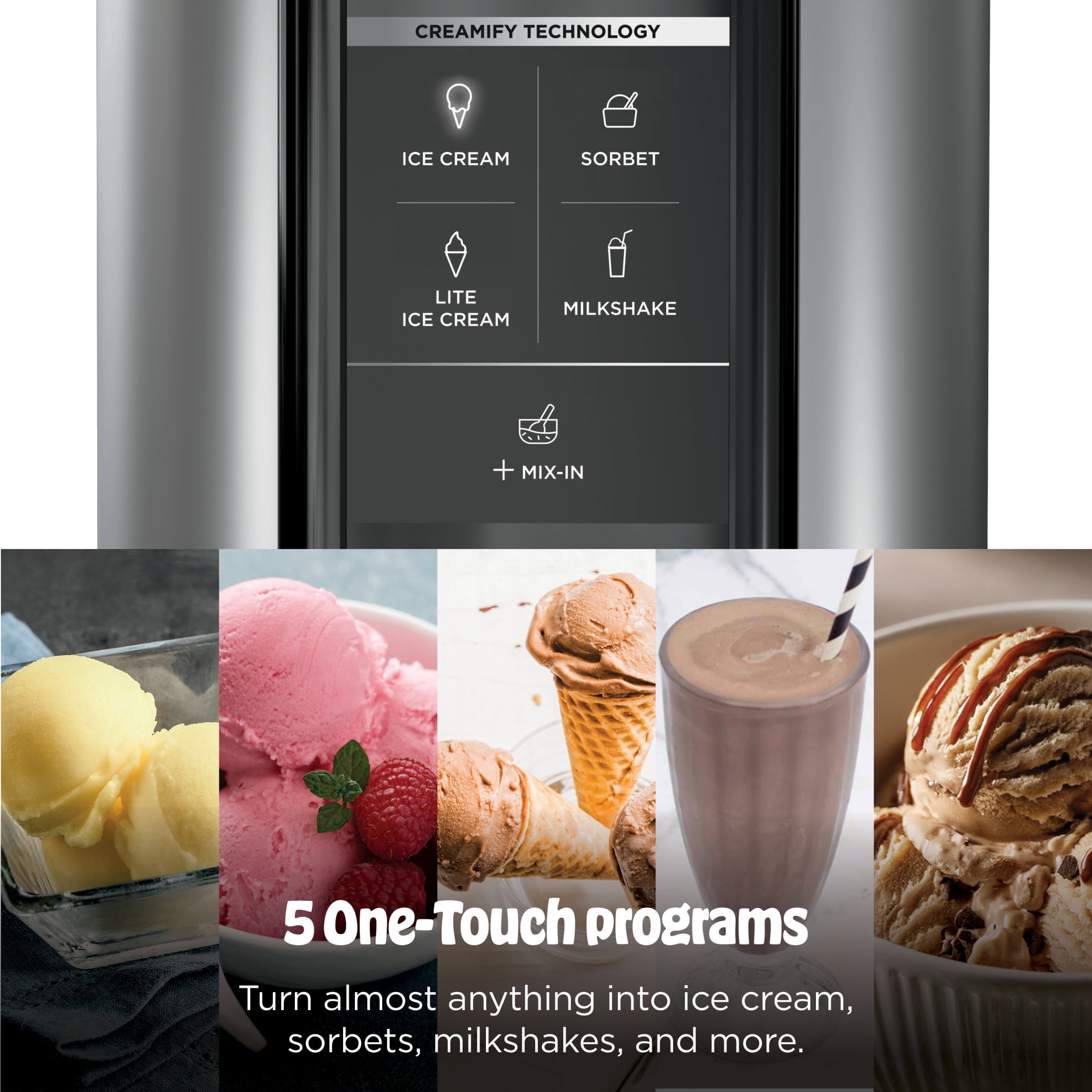 Ninja CREAMi Ice Cream Maker, for Mix-ins, Milkshakes, Sorbet, 5