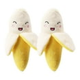 thumbnail image 2 of Gallickan Dog Plush Toys, 2Pc Banana Plush Dog Toys for Dogs, Stuffed Animal Toys, Puppy Pet Toys Pet Supply for Small Medium Size Dogs, Yellow, 2 of 6