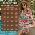 thumbnail image 5 of Renewold Womens Cover Up Shirt for Beach Button Up Shirt Women Long Sleeve Beach T-Shirt Blouses Bathing Suit Cover Up with Pockets Breathable Soft Swimwear, Hawaiian Vintage Palm Tree Print, 2XL, 5 of 7