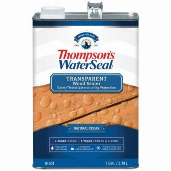Thompsons Waterseal 1 gal Tache d'Étanchéité Transparente&44; Cèdre Naturel