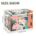 thumbnail image 5 of Yayeee Collapsible Storage Bin with Lid Fabric Closet Decorative Basket with Handles, Art City, 5 of 7