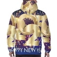 thumbnail image 7 of Honeii 2025 New Year 1 Pattern Mens Hoodies Men's Loose Sleeve Sweatshirt,Pullover Hooded Sweatshirt for Men,Essentials Hoodie-X-Large, 7 of 7
