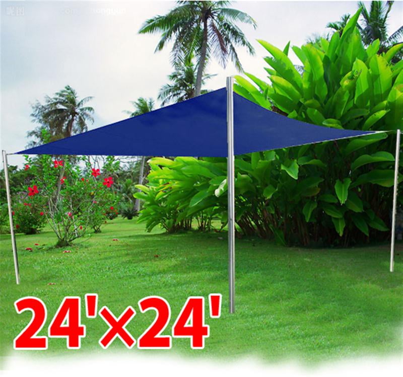 Outsunny 24 Square Outdoor Patio Sun Shade Sail Canopy Blue Outsunny 24 Square Outdoor Patio Sun Shade Sail Canopy Blue Com