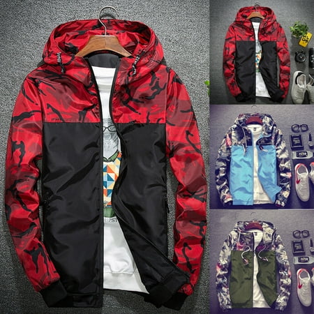 - Mens Zip Up Hoodie Hoody Jacket Sweatshirt Casual Gym Hooded Coats Top