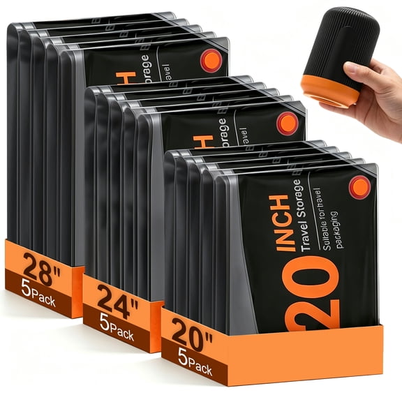 VAMOUT Vacuum Storage Bags with Rechargeable Electric Pump, 15 Pack Space Saver Vacuum Seal Bags for Travel & Home, Compression for Clothes, Bedding, Luggage