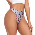 thumbnail image 6 of Cute Christmas sock Dog Thongs for Women - No Show Seamless Womens Thongs Underwear, Stretch G String Thongs for Women, Ladies Breathable Thong Bikini Panties Briefs, 6 of 6
