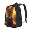 thumbnail image 2 of Daiia Sunset Maple Tree Fox Backpack for Men and Women -Durable Backpack Large Capacity, Water-Resistant Bag with Adjustable Straps and Laptop Compartment, 2 of 9