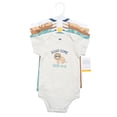 thumbnail image 2 of Hudson Baby Infant Boys Cotton Bodysuits 5-Pack, Roarsome Little Lion, 3-6 Months, 2 of 7