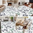 thumbnail image 5 of Area Rug for Living Room, Green Grey Botanical Non-Slip Indoor Large Carpet for Bedroom/Dining Room, Watercolor Spring Floral Summer Leaf Washable Low-Profile Rectangle Floor Runner Rugs - 5 x 8 Ft, 5 of 8