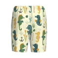 thumbnail image 5 of Gaeub Seahorse Printed Men's Short Pajama Pants, Lightweight Lounge & Sleep Bottoms Keep You Cool - 3X-Large, 5 of 9