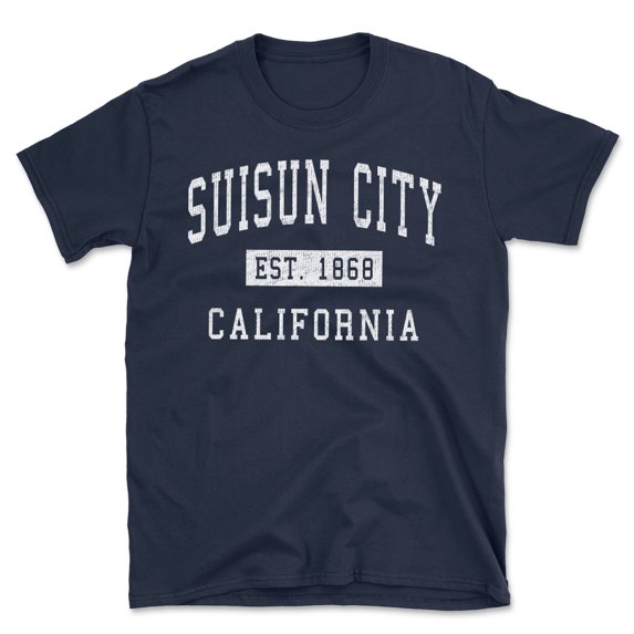 Suisun City California Classic Established Men's Cotton T-Shirt
