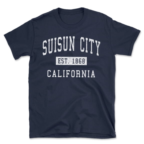 Suisun City California Classic Established Men's Cotton T-Shirt