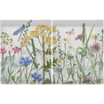 thumbnail image 2 of Wildflowers Kitchen Curtains 2 Panels UV Protected Tier Curtains, Half Window Curtains Kitchen Tiers for Guest Room Bathroom Sink Laundry Room Basement,36 x 27 Inch, 2 of 7