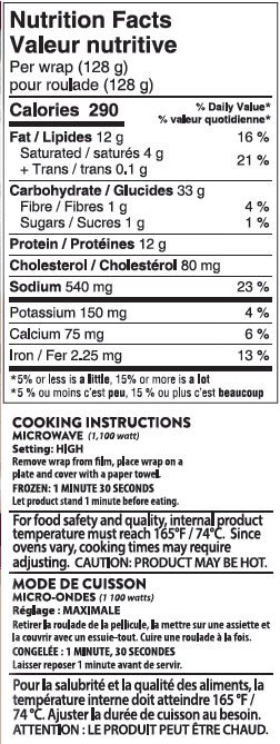EL MONTEREY ROULADE A DEJEUNER POUR AMATEURS DE VIANE OEUF, SAUCISSE, FROMAGE ET BACON ROULADE OEUF, SAUCISSE, FROMAGE ET BACON