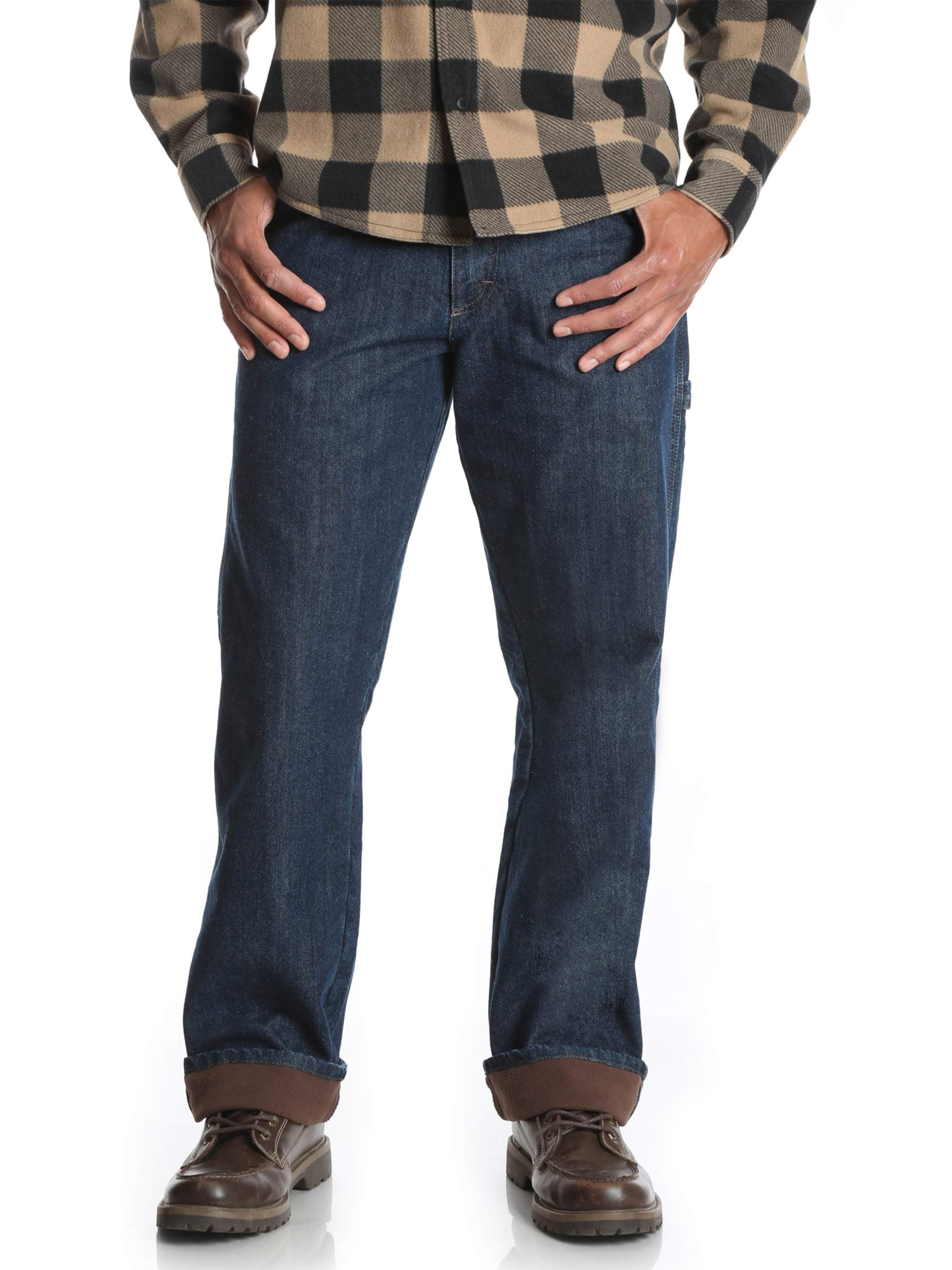 wrangler fleece lined jeans