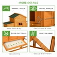 thumbnail image 6 of PawHut 118" Extra Large Chicken Coop with Run, Removable Tray, Orange, 6 of 9