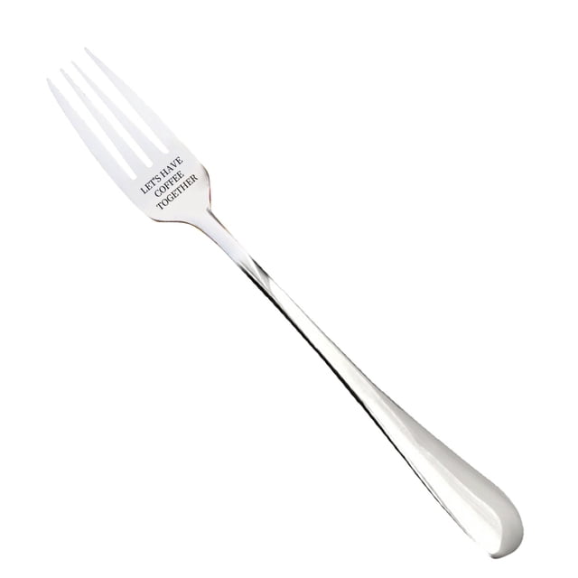 Xihbxyly Tenedor de San Valentín, Diseño de Acero Inoxidable, Tallado Elegante, Regalo Perfecto para Esposo, Esposa y Familia, Duradero y Resistente a La Oxidación, Ideal para Aperitivos y Postres, T