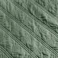 thumbnail image 5 of Levtex Home - 100% French Flax Linen Front/100% Cotton Back - Quilted Throw - French Flax Washed Linen - Green Forest - Throw Size (50 x 60in.), 5 of 5