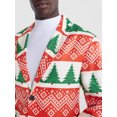 thumbnail image 4 of Jolly Knits Men's Christmas Holiday Print Suit Jacket Blazer, Sizes XS-3XL, 4 of 6