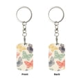 thumbnail image 2 of Naloa Butterfly Print Keyfob with Split Key Ring and Print Labels, Key Labels Key Chain Tags, Luggage Tags, Car Key Chain Ring Keyfob Gift, 2 of 7