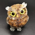 thumbnail image 6 of Holzlrgus Hand-Carved Natural Crystal Owl Statue Reiki Healing Gemstone Animal Figurines Home Office Car Decoration The Best Gifts 2.4 inches (Tiger Eyes Stone), 6 of 7